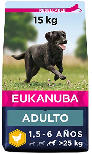 Eukanuba Alimento seco para perros adultos de razas grandes con...