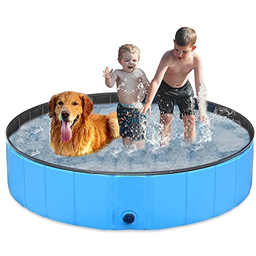 Toozey Piscina para Perros Grandes y Pequeños, 80cm / 120cm